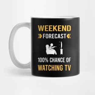 Weekend Forecast Watching TV Mug